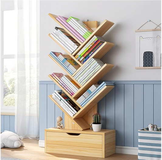 9-Tier Tree Bookshelf Bookcase